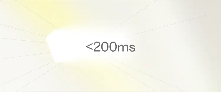 Sub-second startup under 200ms